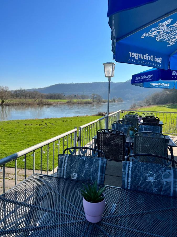 Camping Am Bootshaus Beverungen Bagian luar foto